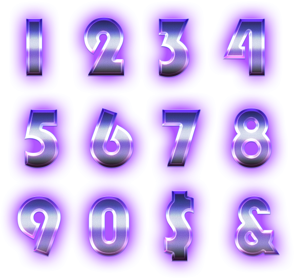 Alphabet, Neon, Neon Tetra, Alpha Bet - Portable Network Graphics (640x640), Png Download