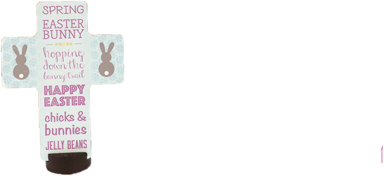 Easter Cross Plaque With Stand - Cross (1350x851), Png Download