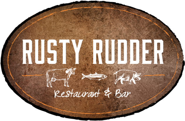 Rusty Rudder Mount Pleasant Restaurant & Bar - Rusty Rudder Logo (650x455), Png Download
