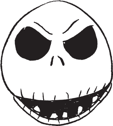 Jack Skellington Open Mouth (600x400), Png Download