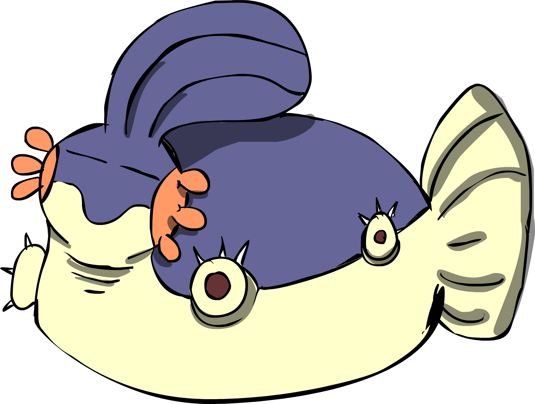 My Friends Asked Me To Do A Quick Sketch Of Mudkip-snorlax - Snorlax Mudkip (1875x1417), Png Download