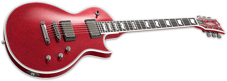 Esp E-ii Eclipse Db Red Sparkle - Esp E-ii Eclipse Fm See Thru Black (800x293), Png Download