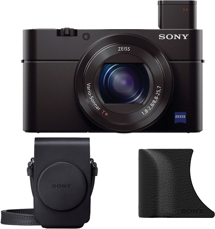 Sony Cyber-shot Rx100 Iii Digital Camera - Sony Cyber-shot Dsc-rx100 Iii Black Digital Camera (750x750), Png Download