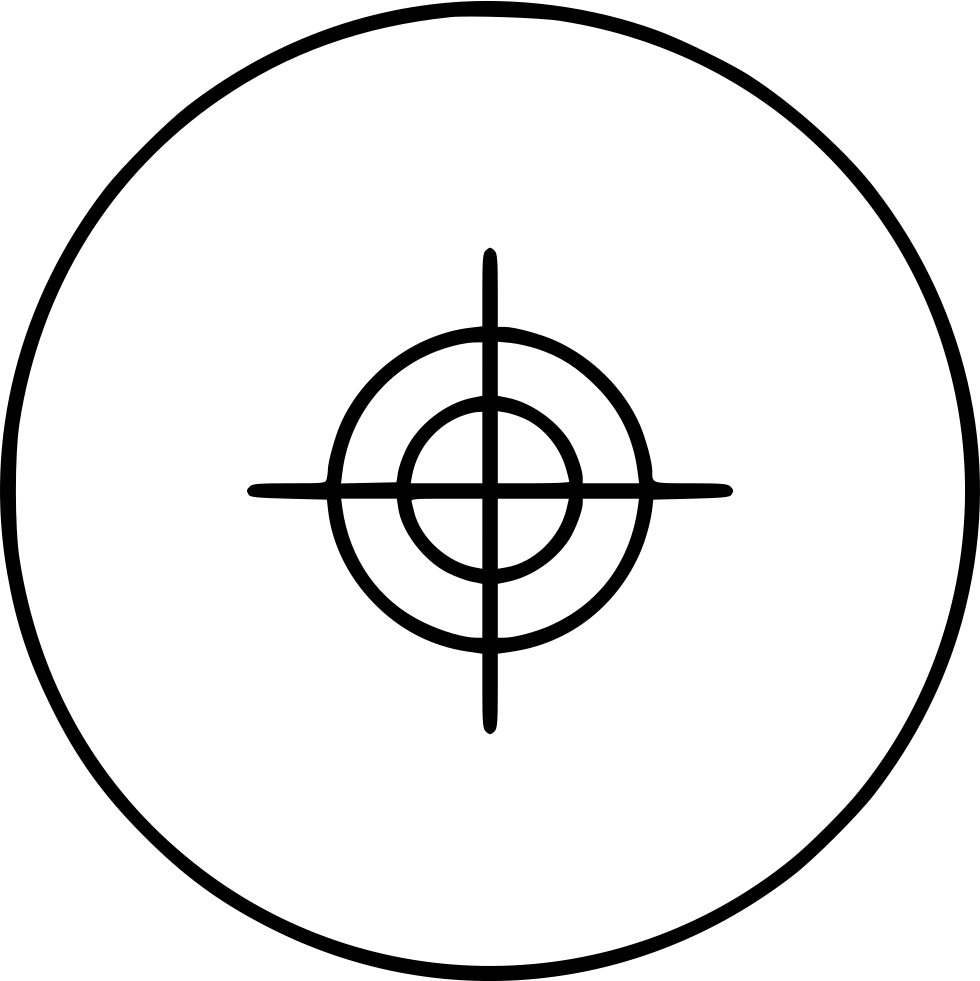 Png File - Bullseye Crosshair (980x981), Png Download