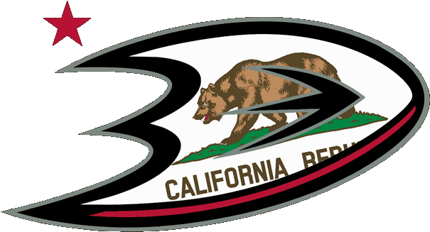 Could You Please Add The Ducks California Logo - Anaheim Ducks California Logo (616x364), Png Download