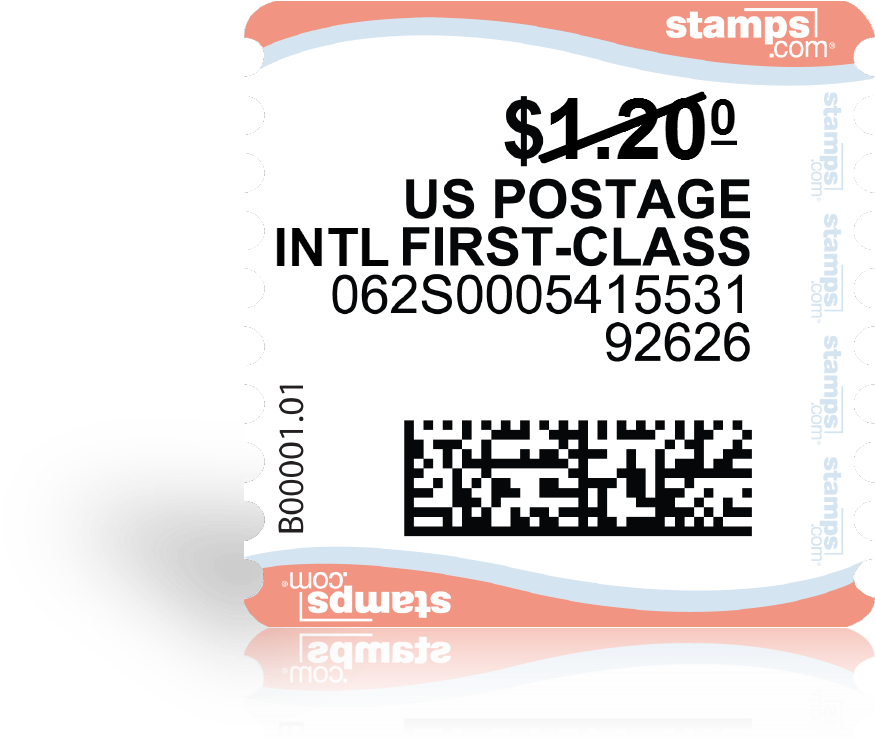 If Your Netstamps Failed To Print Properly, Quickly - Usps First Class Mail (941x763), Png Download