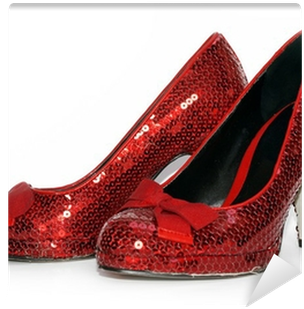 Ladies Sexy Red Sparkle High Heel Shoes Wall Mural - Shoe (400x400), Png Download