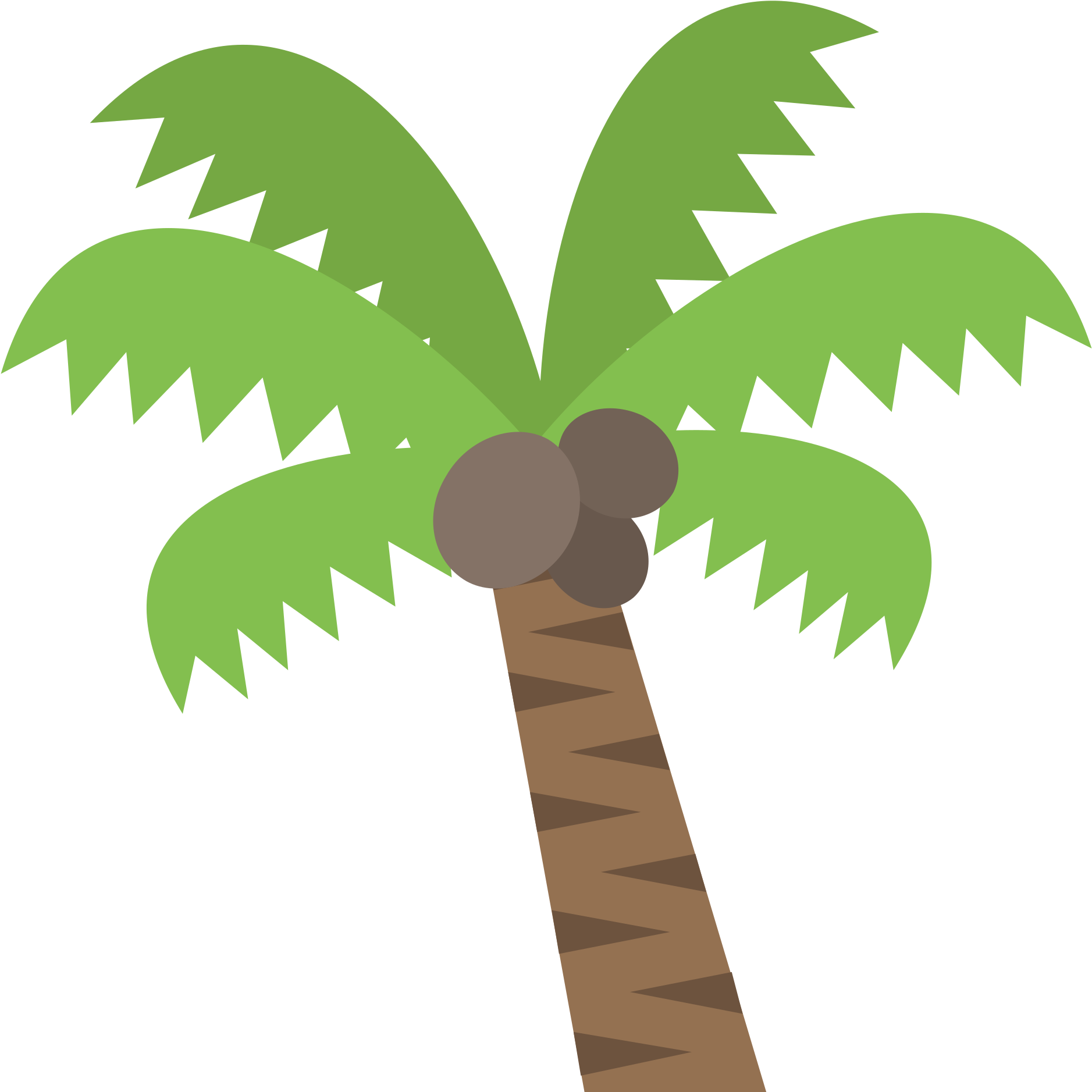 Open - Palm Tree Emoji (2000x2000), Png Download