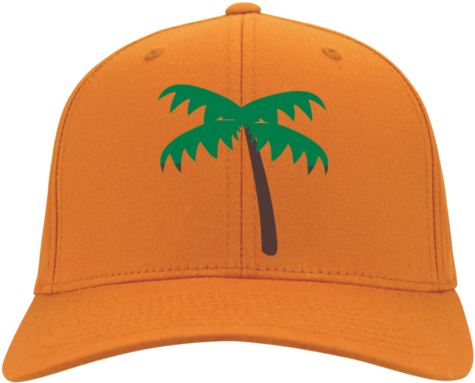 Palm Tree Emoji Port Authority Flex Fit Twill Baseball - Palm Tree Emoji Stc10 Sport-tek Dry Zone Nylon Cap (475x383), Png Download