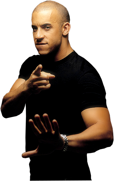 Vin Diesel Hot Actor 32x24 Wall Print Poster (381x604), Png Download