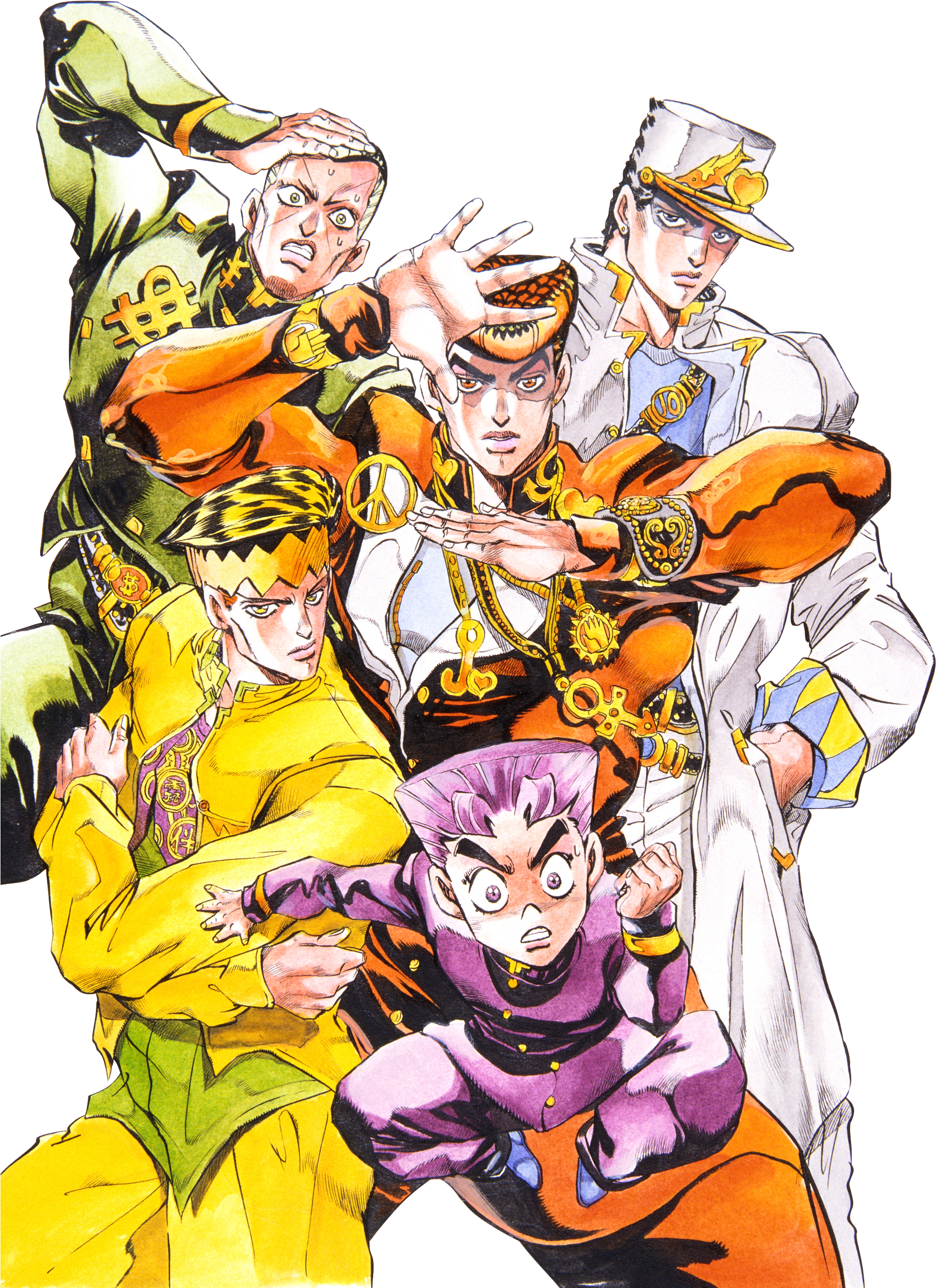 Jojo Bizarre Adventure Wallpaper - Jojo's Bizarre Adventure Artwork (1935x2635), Png Download