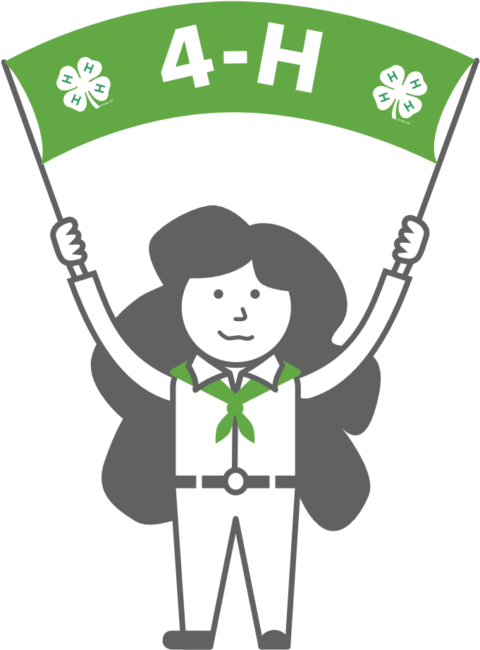 Banner Girl 4 Smirk - Minnesota 4 H (760x1000), Png Download