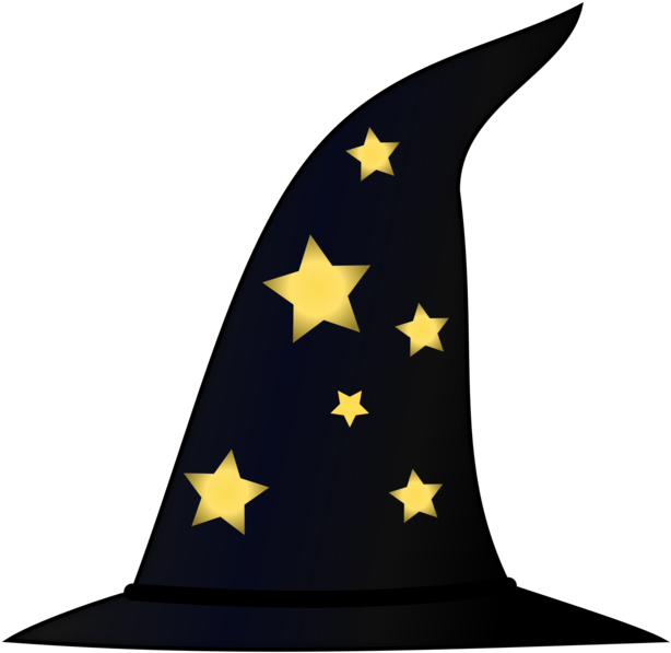 Witch Hat Magician Witchcraft - Harry Potter Wizard Hats Clipart (771x750), Png Download