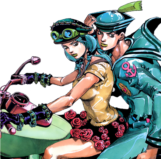 Cartoon Fictional Character - Jojolion Josuke And Yasuho (540x561), Png Download
