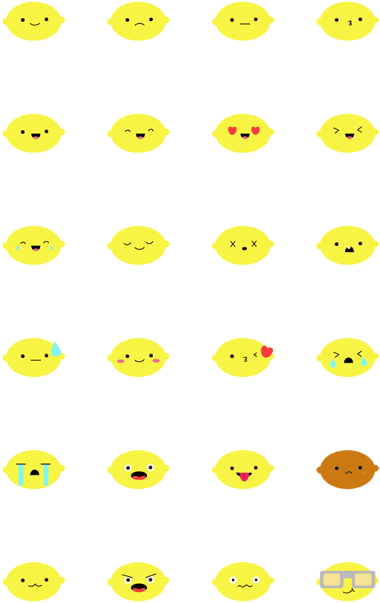 Cute Lemon Emoji Stickers - Lfg Roles Overwatch (420x673), Png Download