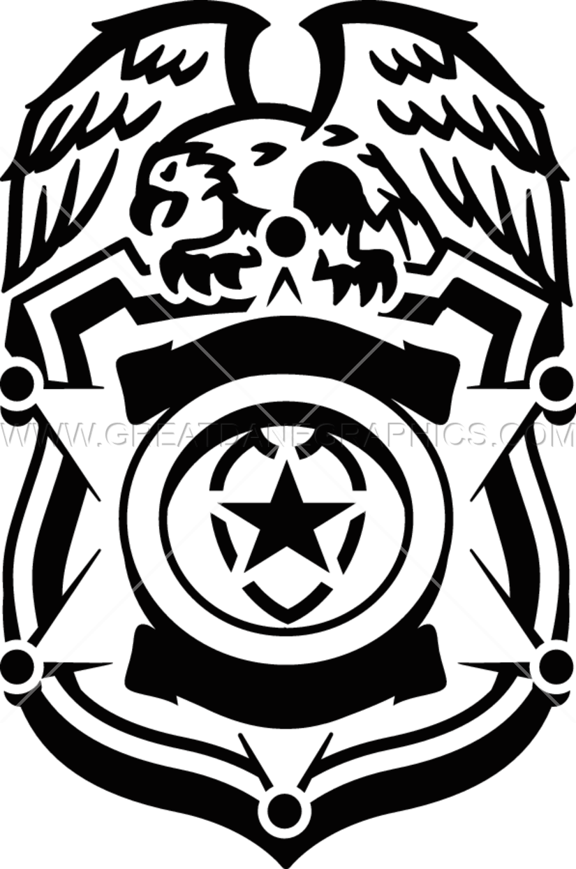 Jpg Library Download Badge Production Ready Artwork - Police Badge Clipart .png (825x1244), Png Download