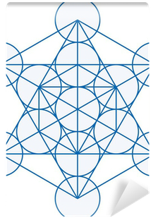 Metatrons Cube Wall Mural • Pixers® • We Live To Change - Simbolo Metatron (400x400), Png Download
