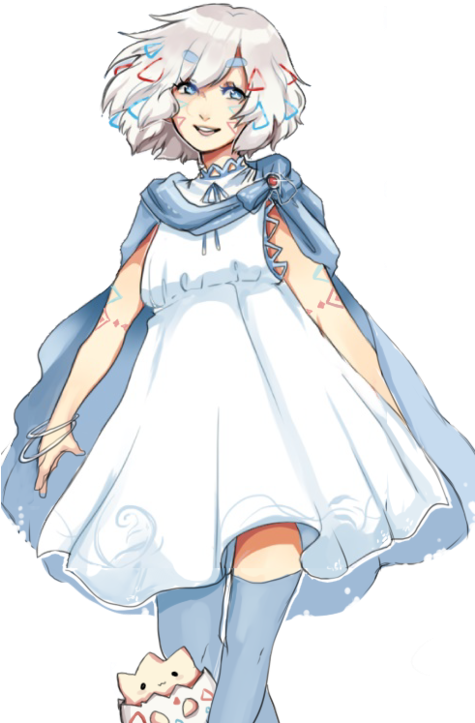 Silly Tumblr Making The Quality File Go Poop - Togepi Gijinka (474x750), Png Download