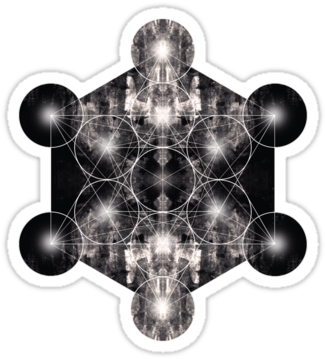 Metatron's Cube Necklace Circle Charm (375x360), Png Download