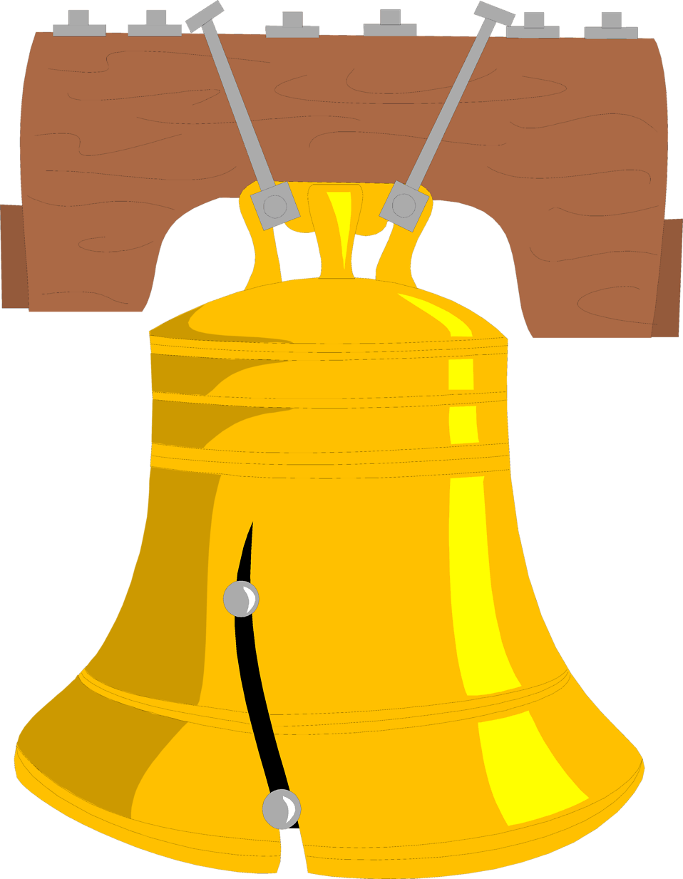 Liberty Bell Clipart - Liberty Bell Vector Png (958x1233), Png Download
