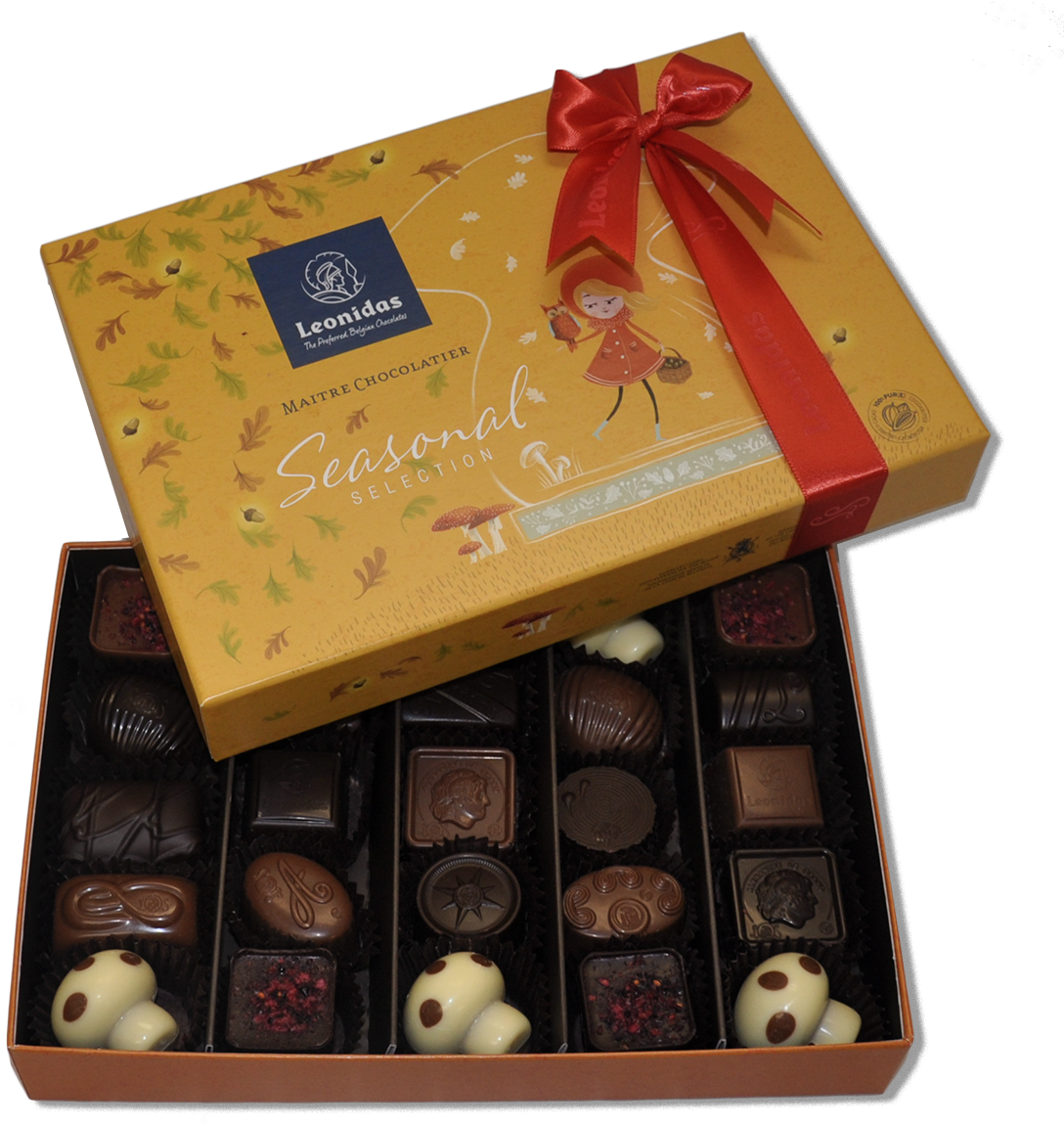 Leonidas Autumn Assortment Box 25 Pieces (1200x1200), Png Download