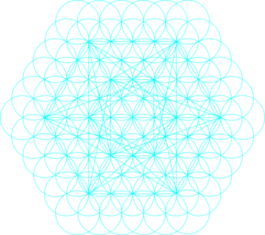 Computer Icons Symmetry Metatron Cube Circle - Sacred Geometry (383x340), Png Download