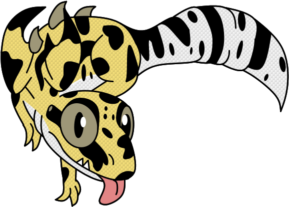 Leopard Gecko Dragon By Drag759 On Deviantart - Leopard Gecko Cute Arts (600x500), Png Download