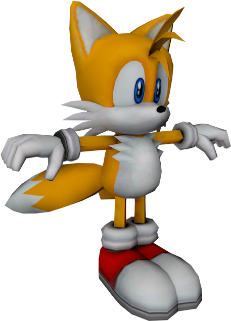 Download Zip Archive - Sonic Adventure Tails Model (750x650), Png Download