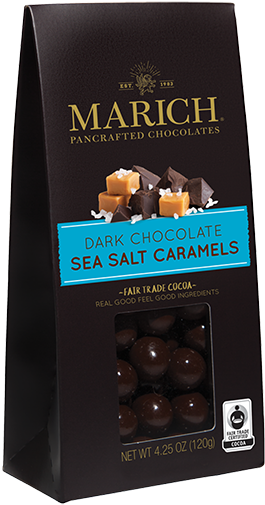 Dark Chocolate Sea Salt Caramels Gable Box - 3rd Avenue Floral & Greenhouse (600x600), Png Download
