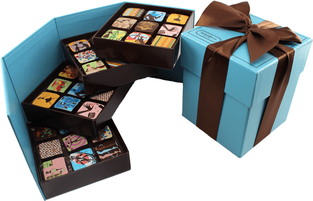 Valentines Gift Idea Mariebelle Chocolate Nyc Tier - Mariebelle Chocolate Box (663x420), Png Download