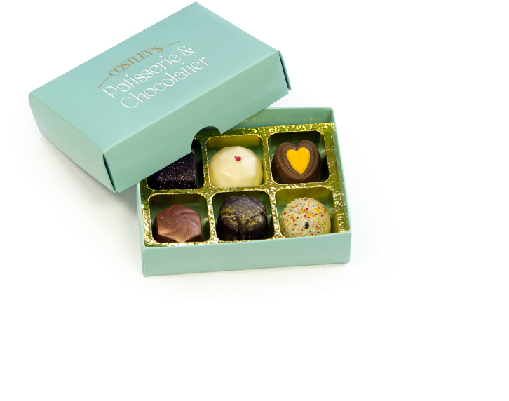 Box Of 6 Chocolates - 6 Chocolate In A Box (1000x667), Png Download