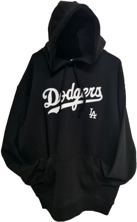 New La Dodgers Black Hoodie White Letters - Neoplex Mlb Car Flag (800x800), Png Download