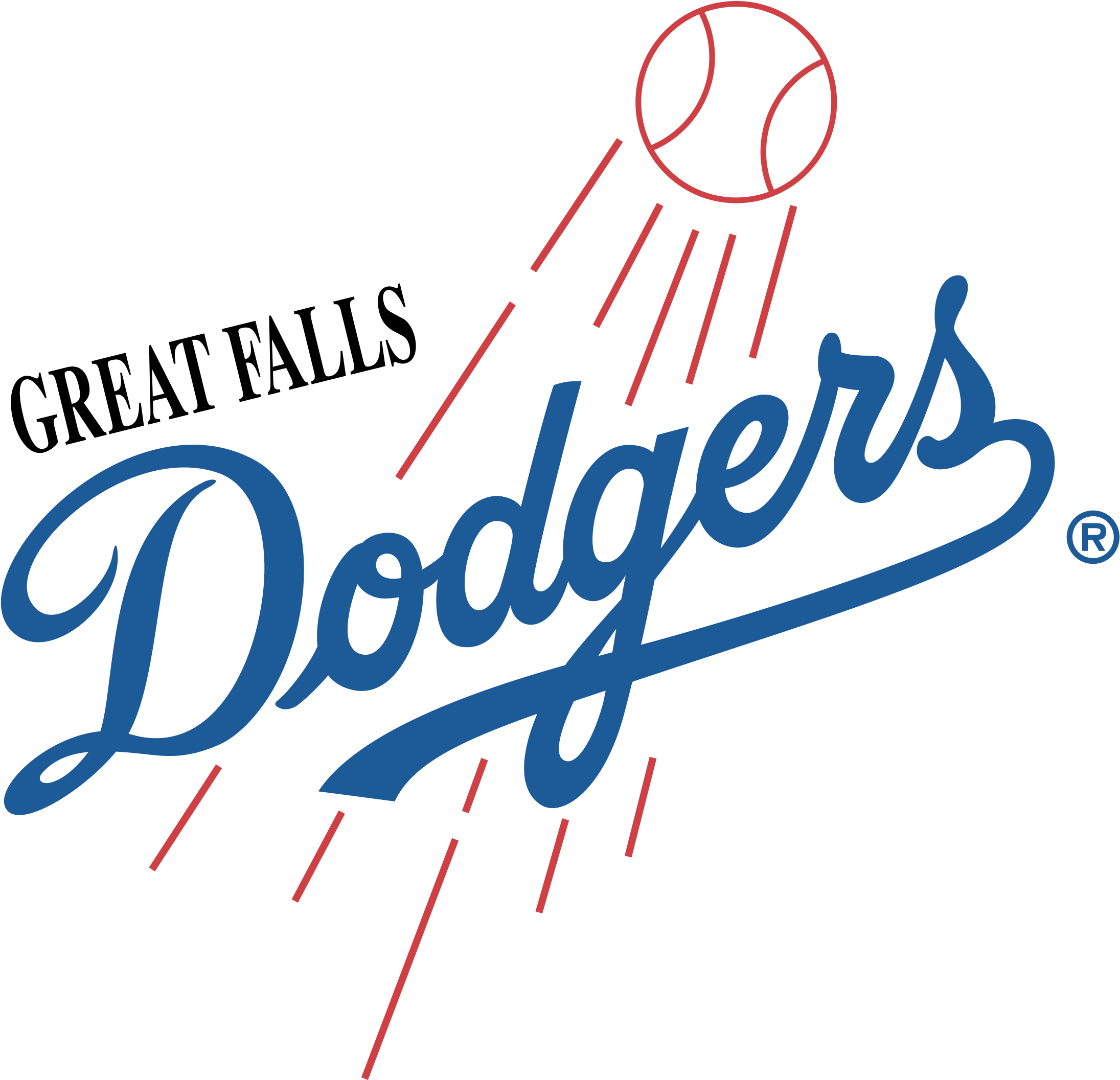 Great Falls Dodgers Logo Png Transparent - Los Angeles Dodgers (2400x2400), Png Download