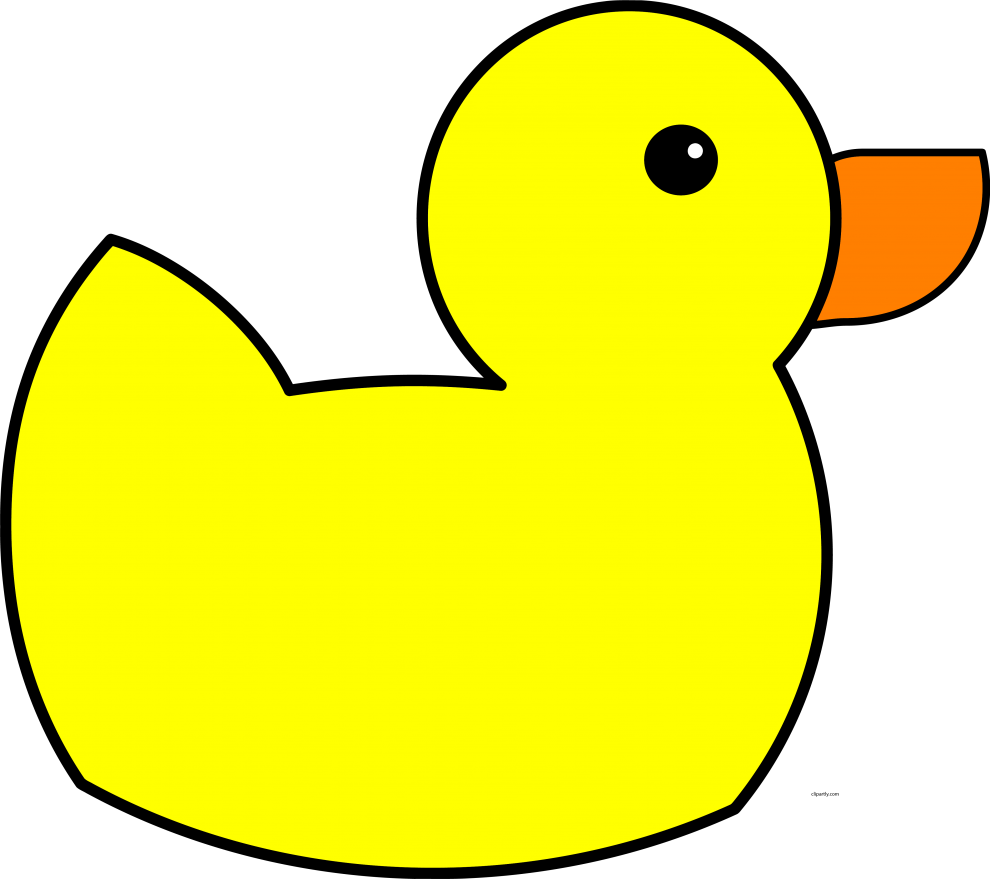 Duck Clipart - Yellow Duck (600x533), Png Download