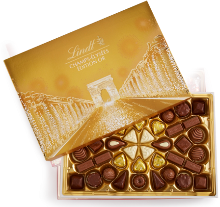 Champs Elysees Boxed Chocolate Gold Box 44 Pc - Champs Elysees Boxed Chocolate (450x450), Png Download