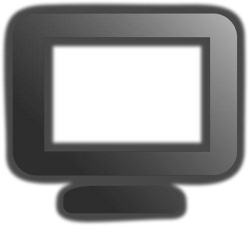 Sad Old Mac Computer Vector Clip Art Ljfket Clipart - Grey Computer (500x454), Png Download