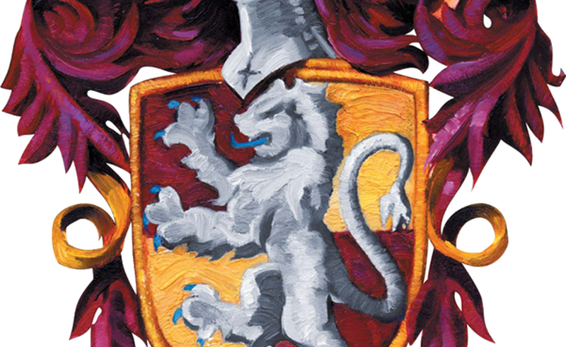 Gryffindor Crest Harry Potter & Hogwarts - Harry Potter House Crests (800x491), Png Download