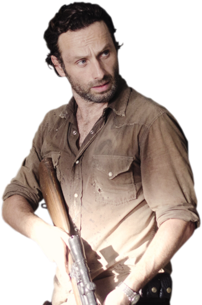 Rick Render The Walking Dead By Twdmeuvicio Andrew - Walking Dead Png Rick (436x615), Png Download