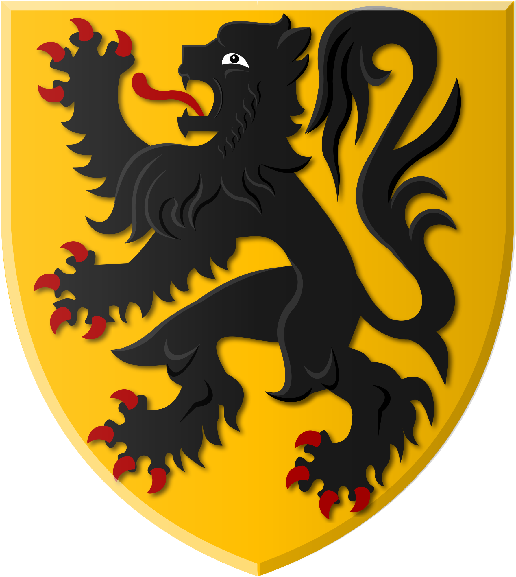 Official Gryffindor Crest Printable - Wapen Van De Vlaamse Gemeenschap (2000x2181), Png Download