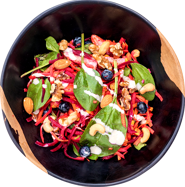 Rainbow Salad - Salad (600x605), Png Download