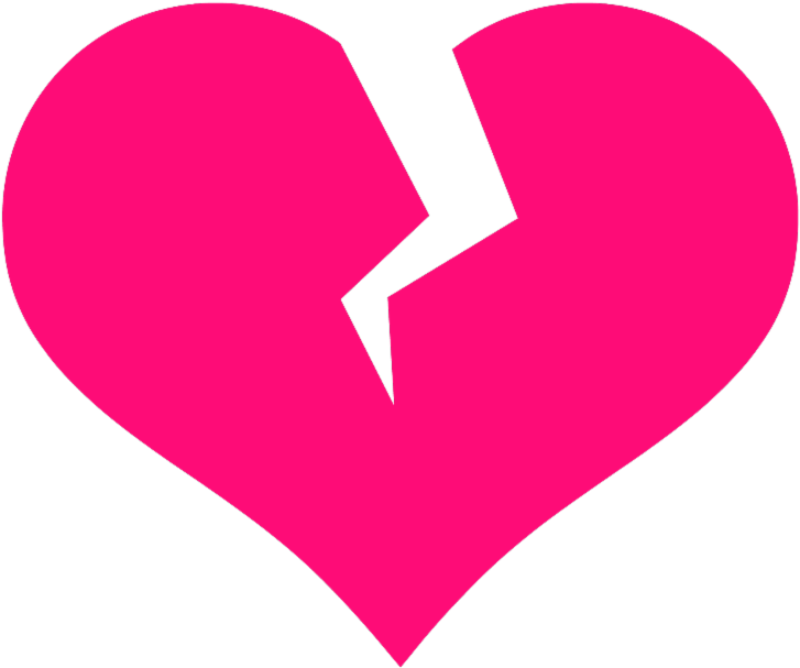 Broken Red Heart Emoji Png - Broken Heart Vector Png (400x400), Png Download