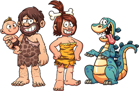 Caveman Images - Cartoon Caveman (500x300), Png Download