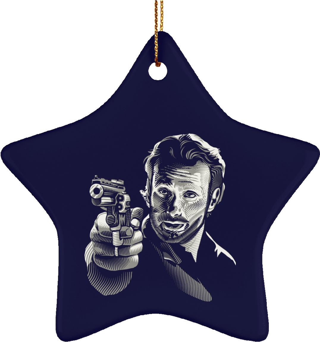 Rick Grimes Christmas Ornaments - Best Furbaby Mom (1155x1155), Png Download