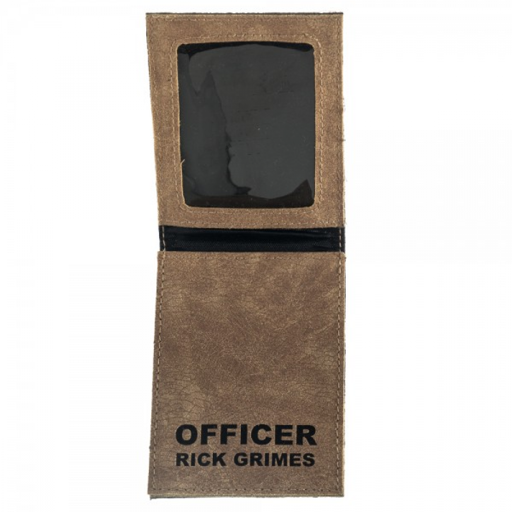More Views - Walking Dead Officer Rick Grimes Sheriff Badge Wallet (1000x1231), Png Download