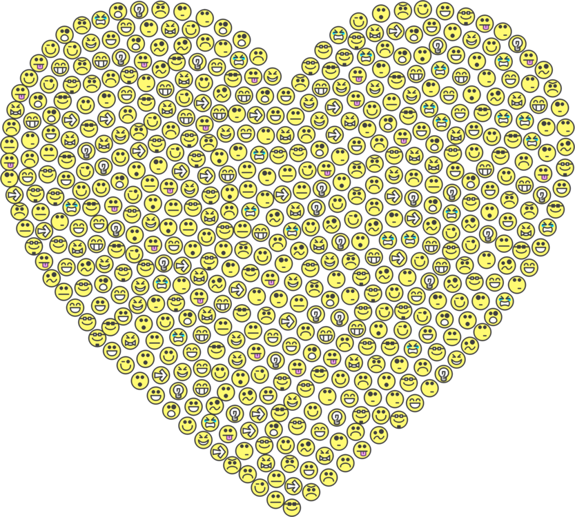 Emoticon Smiley Computer Icons Heart Emoji - Emoticon (833x750), Png Download