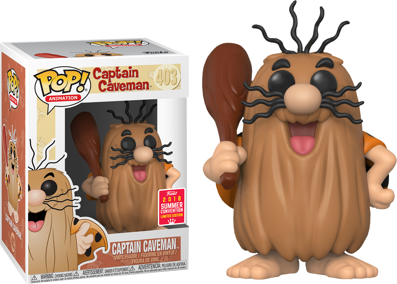 Hanna - Funko Pop Captain Caveman (1663x1192), Png Download