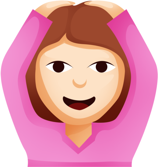 Ok Woman Emoji Cutouts - Emoji (560x560), Png Download