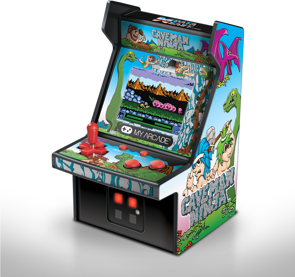 Micro Player With The Data East™ Classic Title, Caveman - My Arcade Micro Player (1000x1000), Png Download