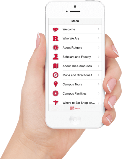 Hand Holding Visit Rutgers App - Ola App Emergency Button (413x538), Png Download
