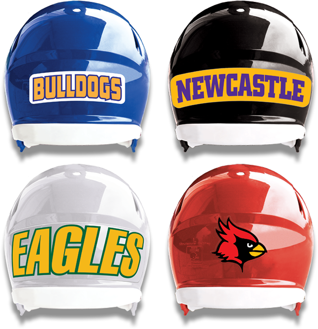 Helmet Back Panel Decals - Eagle Football Sticker (700x700), Png Download